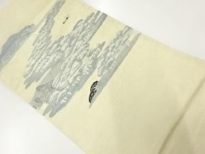 アンティーク　絽　松模様織り出し丸帯